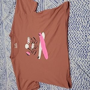 WOMEN'S GAP Shirt, Brown, Size Large